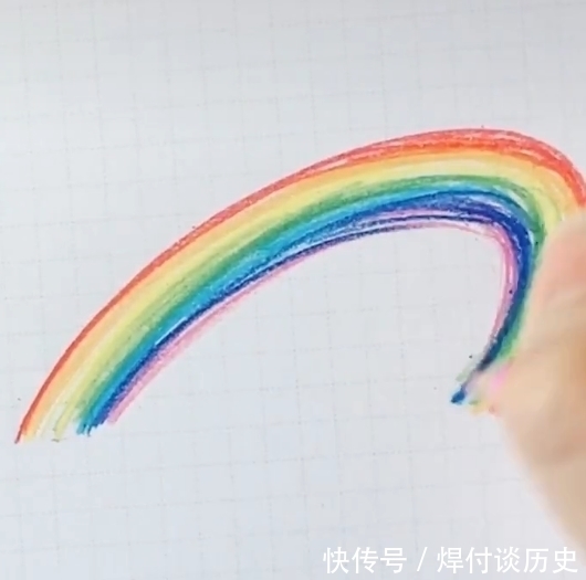 粉丝们|美术生教大家画彩虹,粉丝们很不屑,看到成画:这个可以有