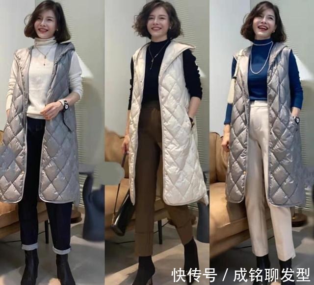 中年女人|中年女人羽绒服这样搭配!时尚保暖又百搭,显高显瘦又有气质