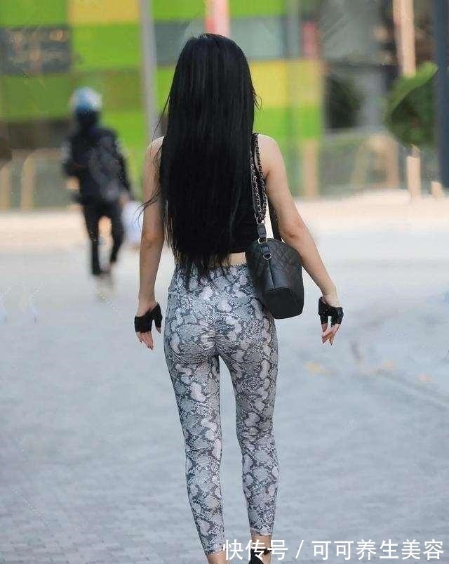 袖子 紫色打底裤搭配白色上衣,好看又时尚,遮肉效果极好!