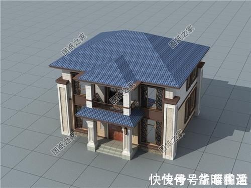 占地面积|进深九米的农村二层自建房屋图,拿图建房,省心省力还省钱
