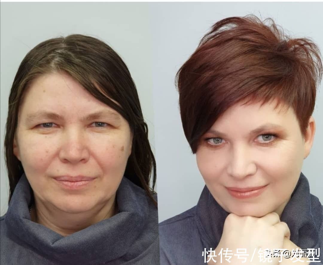 短发 这才叫换发型,时尚瘦脸颜值翻倍,白发大姐美到不敢相信