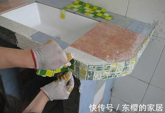 瓷砖|老公用砖砌洗手池,成本不到100块,朋友看见都来拜师了!