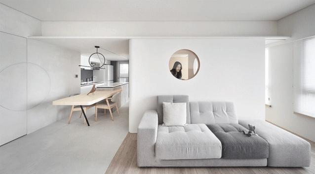 空间|一家四口人的56㎡新家，小如鼠窝，1㎡都不敢浪费，教科书级装修