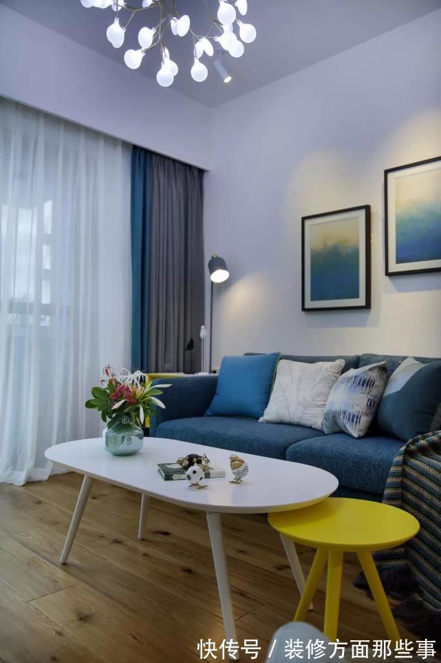 装修|88平北欧风三居室有个明丽却不艳俗,张扬却又温馨的小客厅