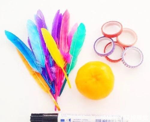 变身|亲子小手工,小小桔子变身成小小印第安人