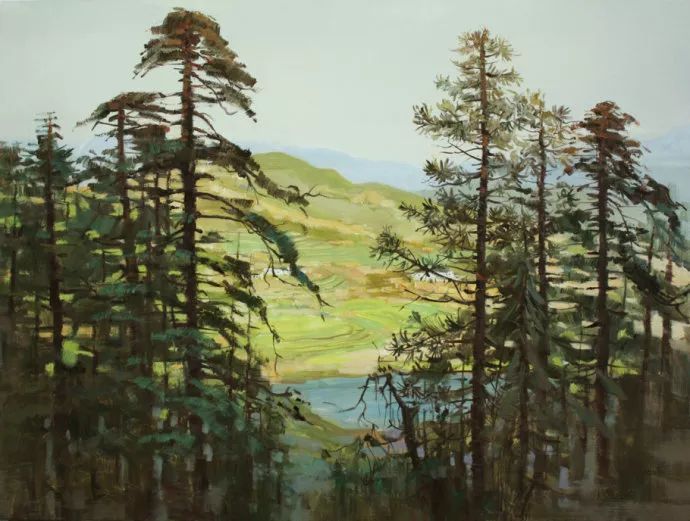 笔触|国画意境,油画笔触——石建都 笔下清新唯美的诗意油画