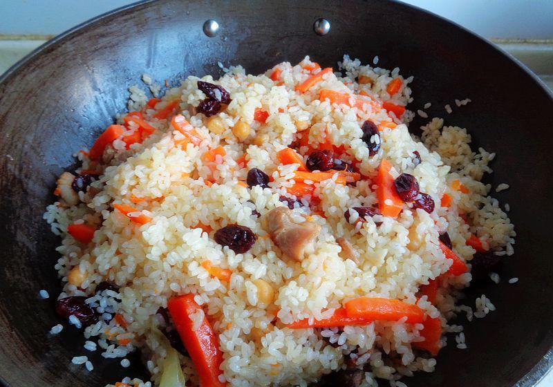 我家冬天周末一日三餐,抓饭配炖菜,好吃又暖和