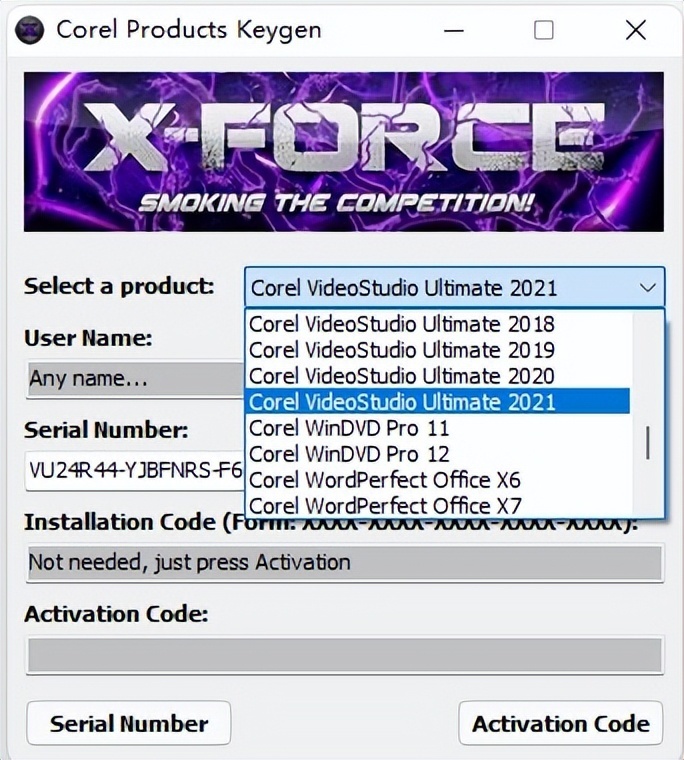 会声会影2021注册机corel videostudio 2021keygen注册机-HEU8