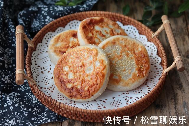 植物油|冬天做点红薯芝麻饼,当早餐零食都不错,软糯香甜又营养