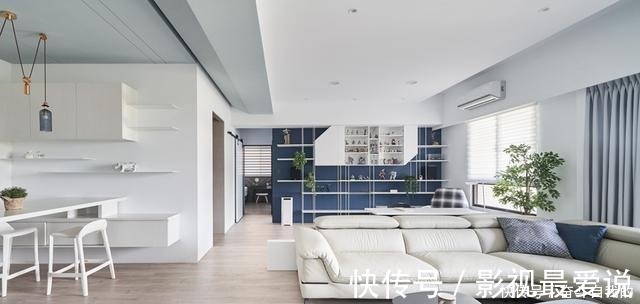 家和万事兴|这才是真正高级的家!客厅砸掉一面墙与书房二合一,住多久都不腻!