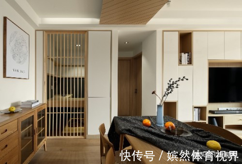 自然魅力|北欧日式三居，木质元素保留了日式的禅性和北欧的简单！