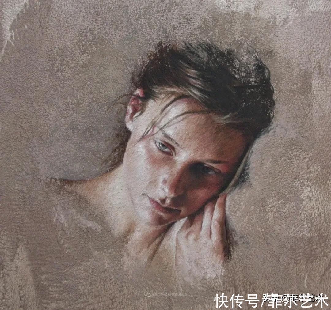 艺术学院$法国女粉彩大师,描绘的女性之美,细腻柔和