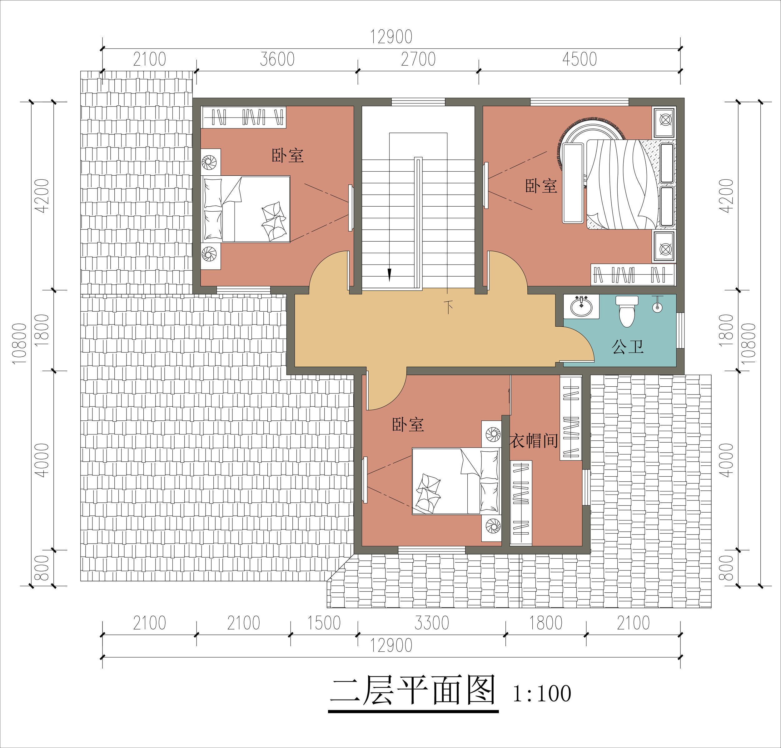 占地尺寸|谁说农村别墅一定要有罗马柱？看看这10套户型，每套颜值都很高
