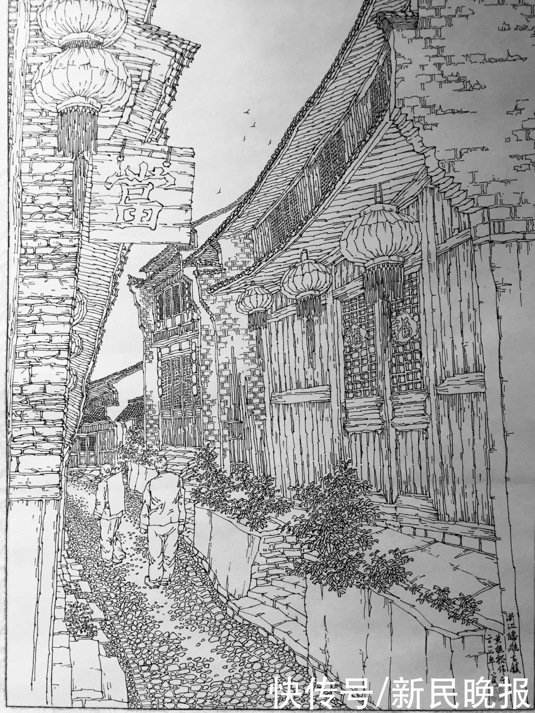 金汇|惊艳!钢笔画里的上海水乡