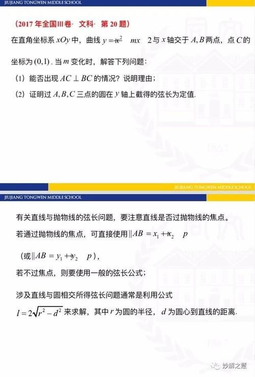 数学干货丨解析几何高考试题分析及备考策略