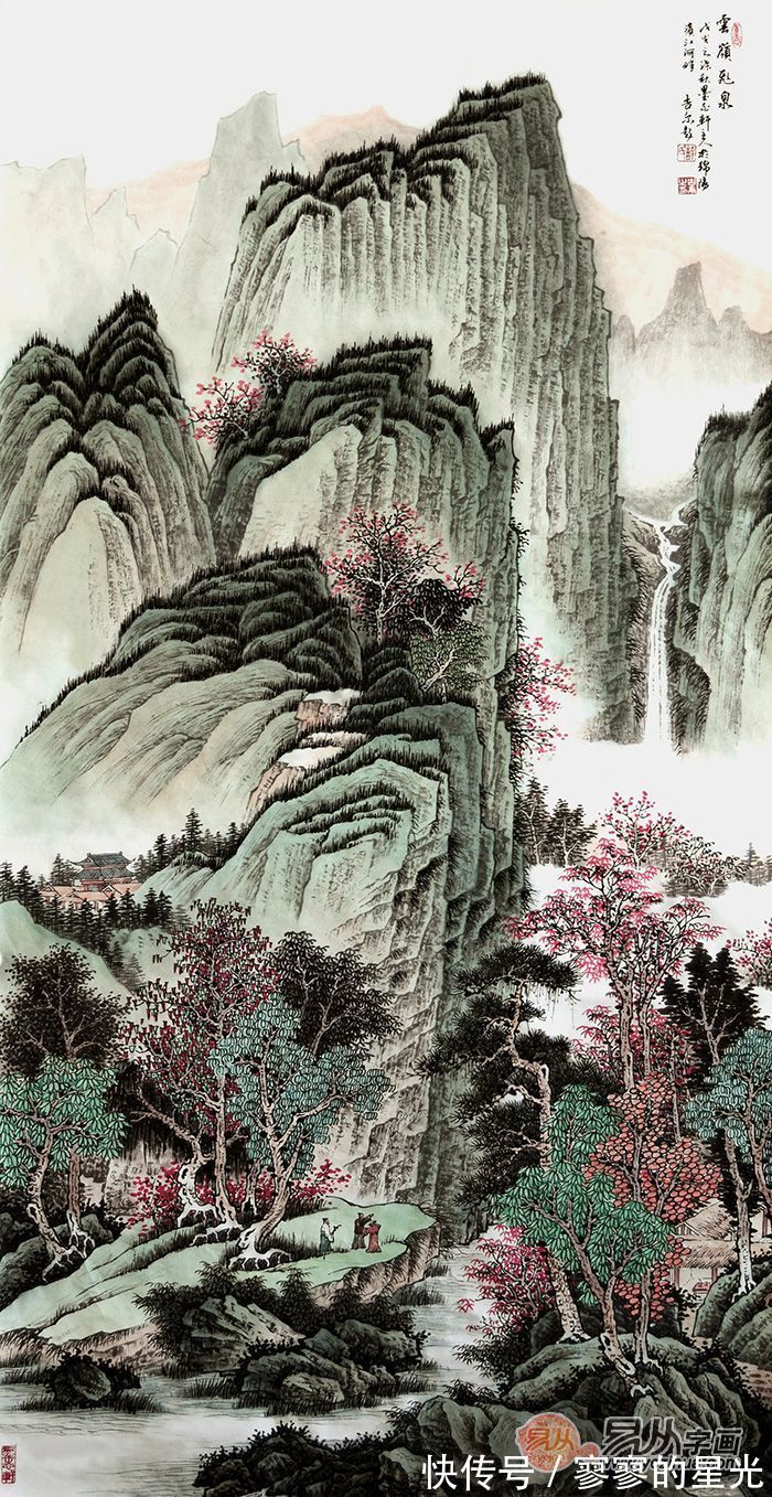 山水画&许吉尔山水画 境界高远 有着“一人一品”的山水画风