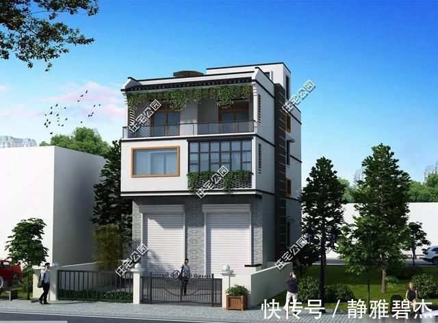 露台|农村建房位置好, 建个带商铺的户型把钱赚, 10套户型分享