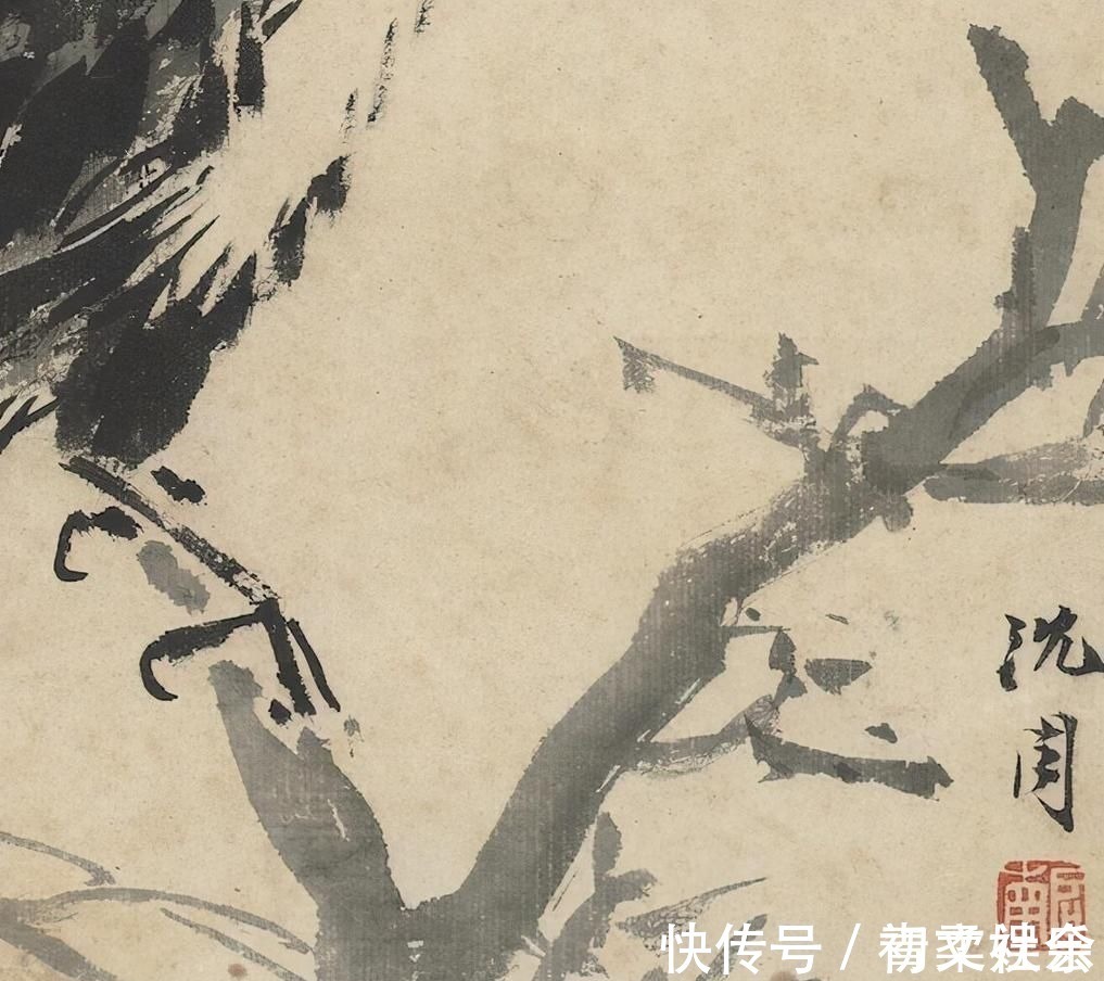 写意花鸟画#作品不输齐白石,一只乌鸦价值250万,绘画手法堪称开山祖师爷