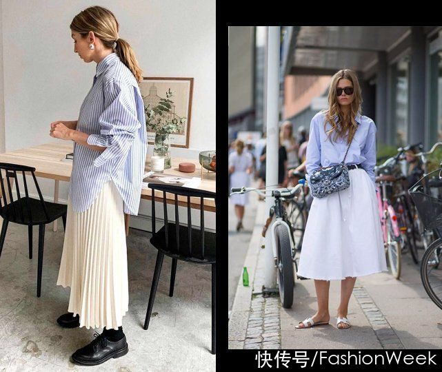 比春天更迷人的是：刘雯的蓝色衬衫