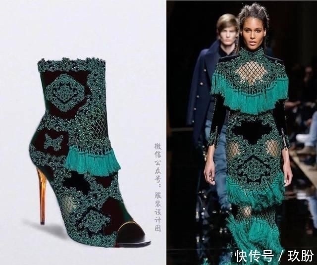 灵感|以服装为设计灵感设计出来的高跟鞋(50例高跟鞋效果图)!