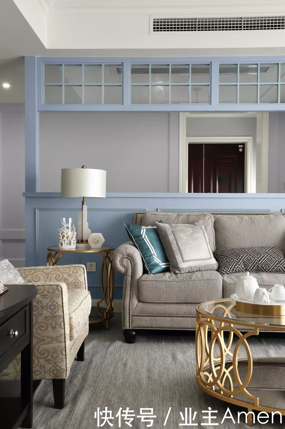 轻奢风格|大房型想设计美式轻奢风格,187平的大平层这样设计,优雅高品质