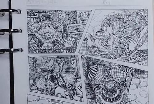 孩子|妈妈无意翻开儿子日记,里面手绘了一个怪兽宇宙,网友们折服了