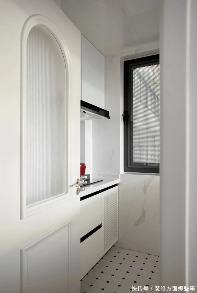 拱形|65㎡奶油色+拱形门搞定轻法式风,原来小户型也可以这么仙!