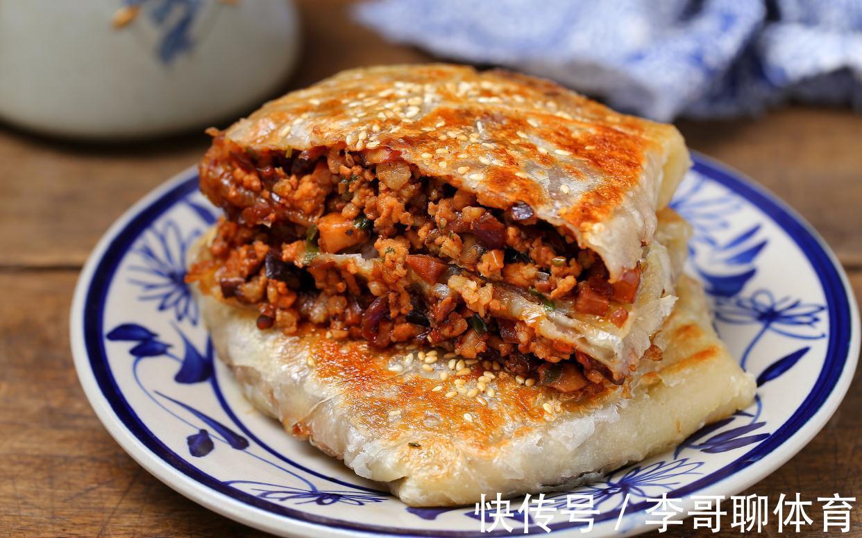 十分钟搞定,不用揉面就能做出香酥美味的大肉饼,孩子一口气吃俩