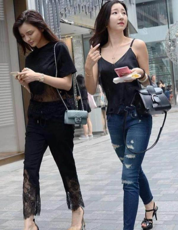 牛仔裤 小姐姐牛仔裤随意穿搭,个性又时尚,回头率超级高