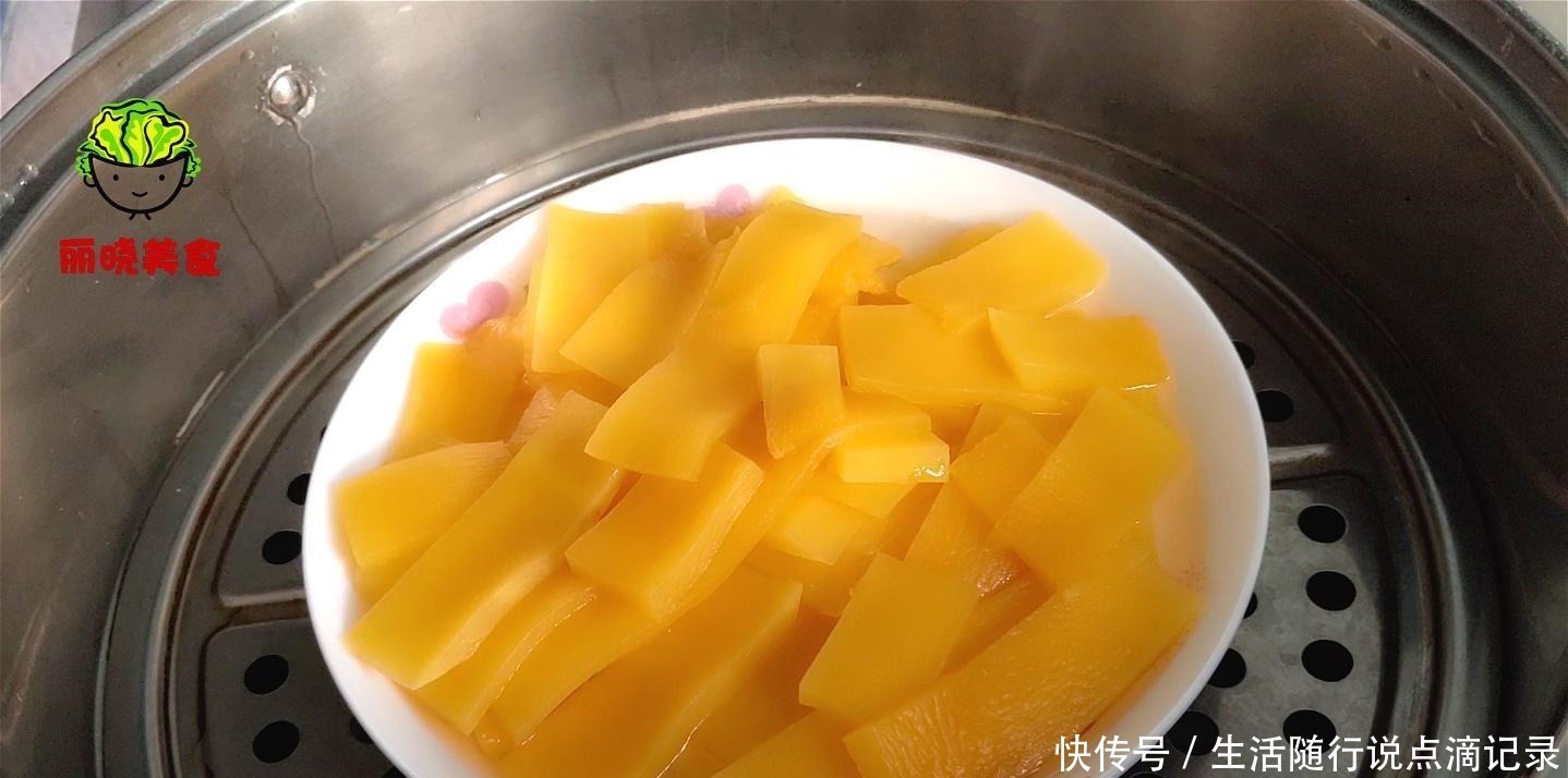 南瓜|半个南瓜,一碗糯米粉,简单一做,比油条简单多了,软糯又香甜