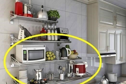 置物架|厨房装修不要做吊顶柜，回家试试这种新做法，厨房空间大十倍！