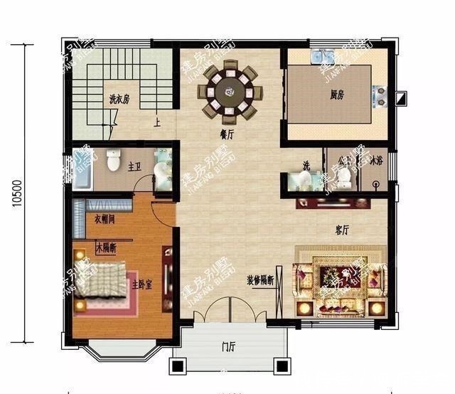 客厅|面宽相同的两栋三层别墅，配上完工后的效果，没有人看完不夸！