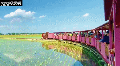 全国首条稻田小火车，在辽宁