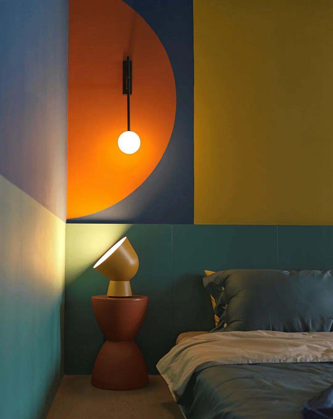 空间|59平米，一居室，简美风格，颜色搭配很大胆的小户型公寓！