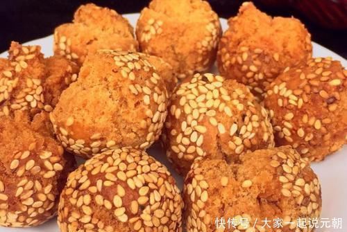 家庭版开口笑的做法,不用泡打粉,个个开口,又香又酥更健康