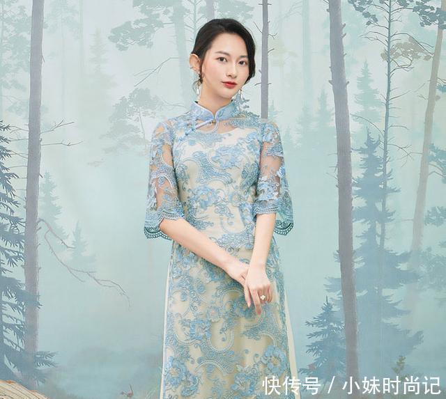 最近火了一种裙子叫“民国裙”, 带着中式的典雅与现代的时髦风尚