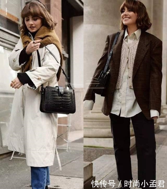 外套 从只有155cm身高,英国博主的穿搭中,学习小个子正确穿法