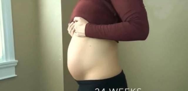 妊娠纹|孕期,孕妇的肚子怎么变化7张图告诉你答案,心疼孕妈