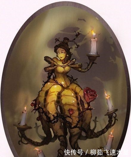 白雪公主|迪士尼公主全员恶魔化,灰姑娘如同暗夜精灵,花木兰是火焰领主