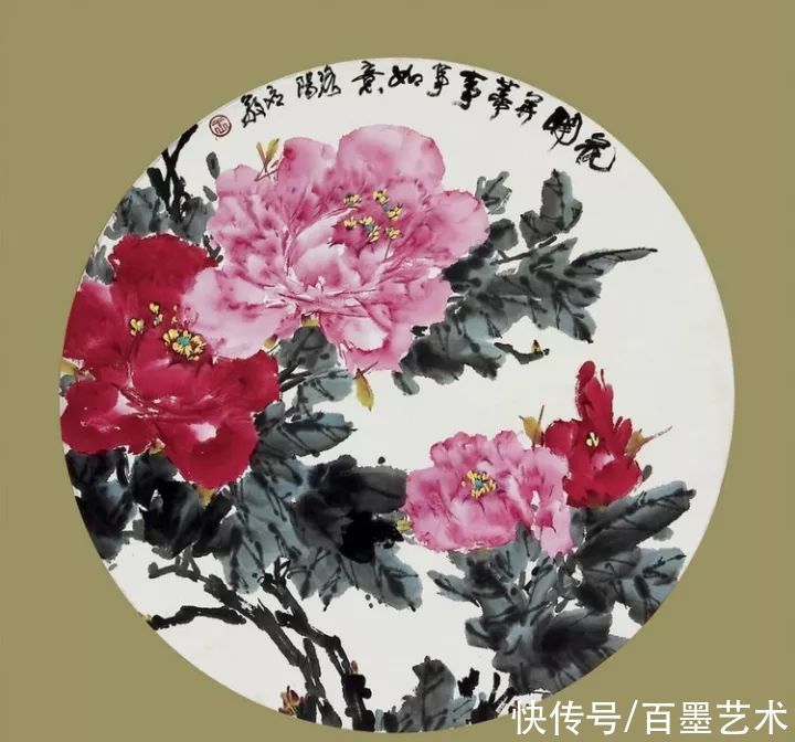 小写意|唯有牡丹真国色!小写意牡丹画150幅,美醉了