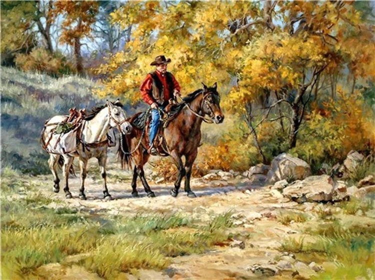 莎朗·斯坦德里奇#美国西牧风情油画 | 莎朗·斯坦德里奇作品欣赏