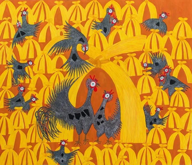 龙腾狮舞|文化走亲 云端悦展 嘉善姚庄农民画颂新时代