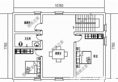 卧室|适合农村75平宅基地的自建房图，总有一款是你的心头好