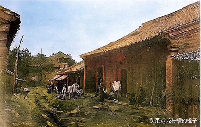 老照片：1907年的河南灵宝，已经被黄河淹没了的弘农古城旧影
