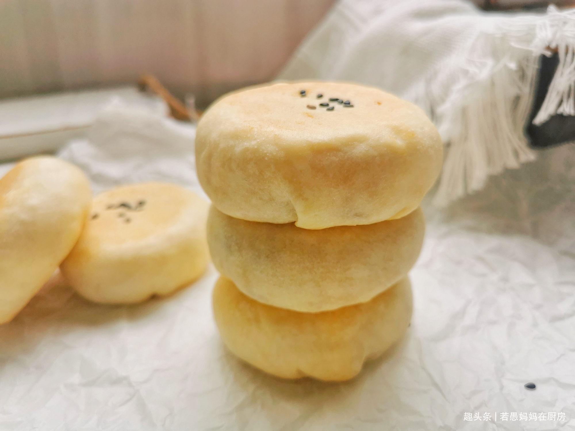 自制绿豆饼,低糖少油无需炒豆沙,清凉解暑促消化,平底锅也能做