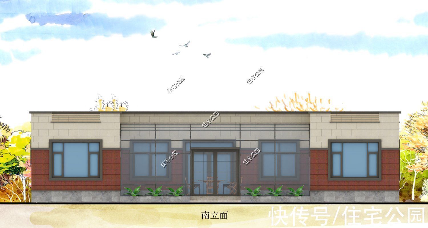 屋顶|造价20万起,给农村父母建的一层养老房,屋顶平台设计太赞了