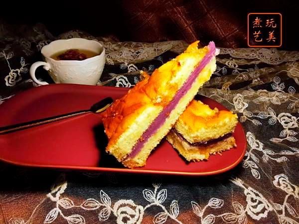 看似三明治,却是香甜软绵的紫薯夹心蛋糕