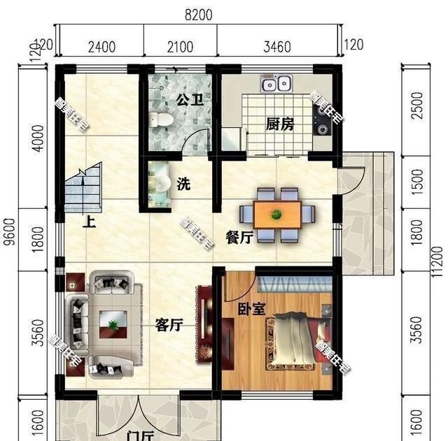 砖混|占地面积不到90平米的小别墅，款款颜值高，造价18万赚大发了