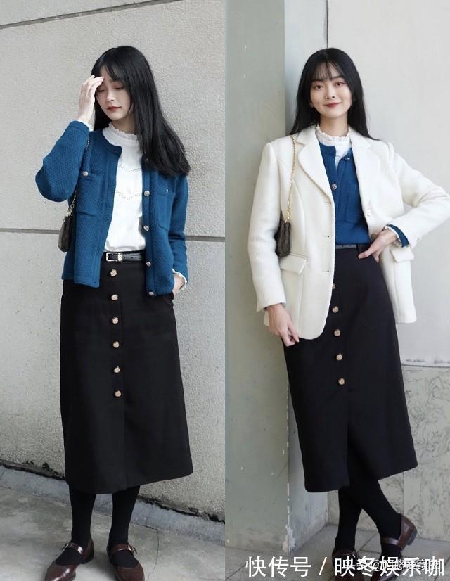 搭配 “呢子裙”早烂大街了，今年流行“烟管裙”，时髦显瘦又有气质