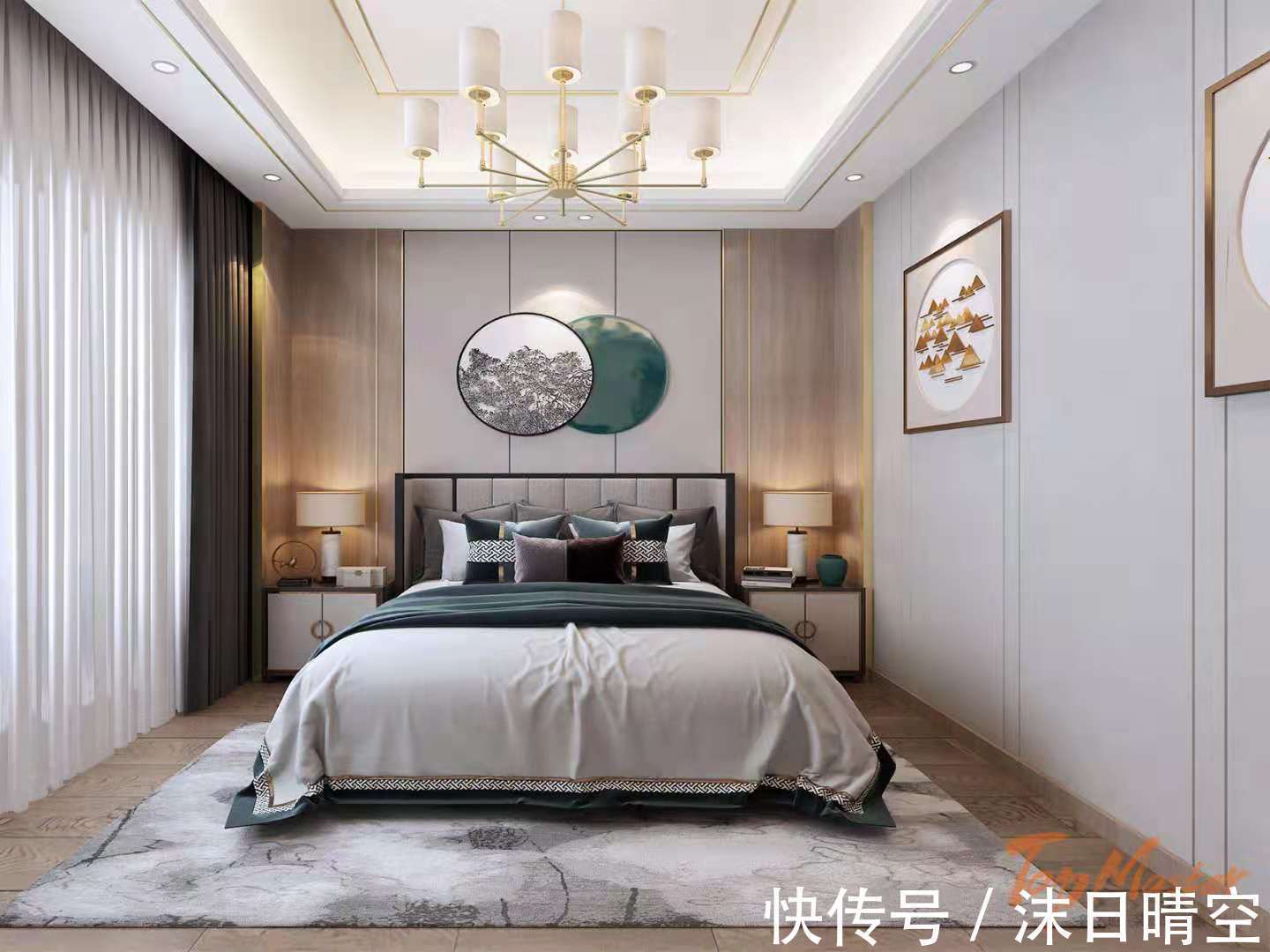 雍景湾|【鲁班装饰】雍景湾423㎡新中式，沉浸偏爱